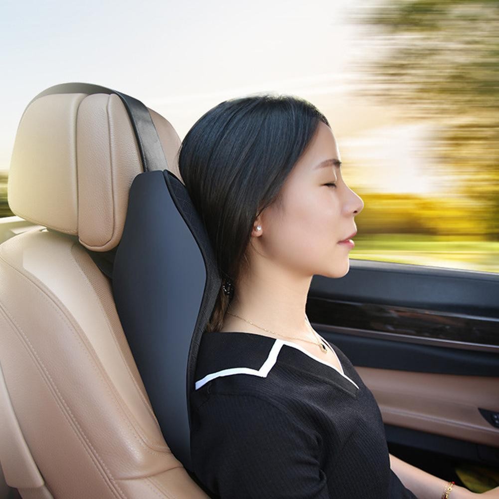 Car Headrest Neck Pillow Memory Foam Headrest Comfortable Car Pillow Lumbar Support Auto Interior Part Four Seasons General