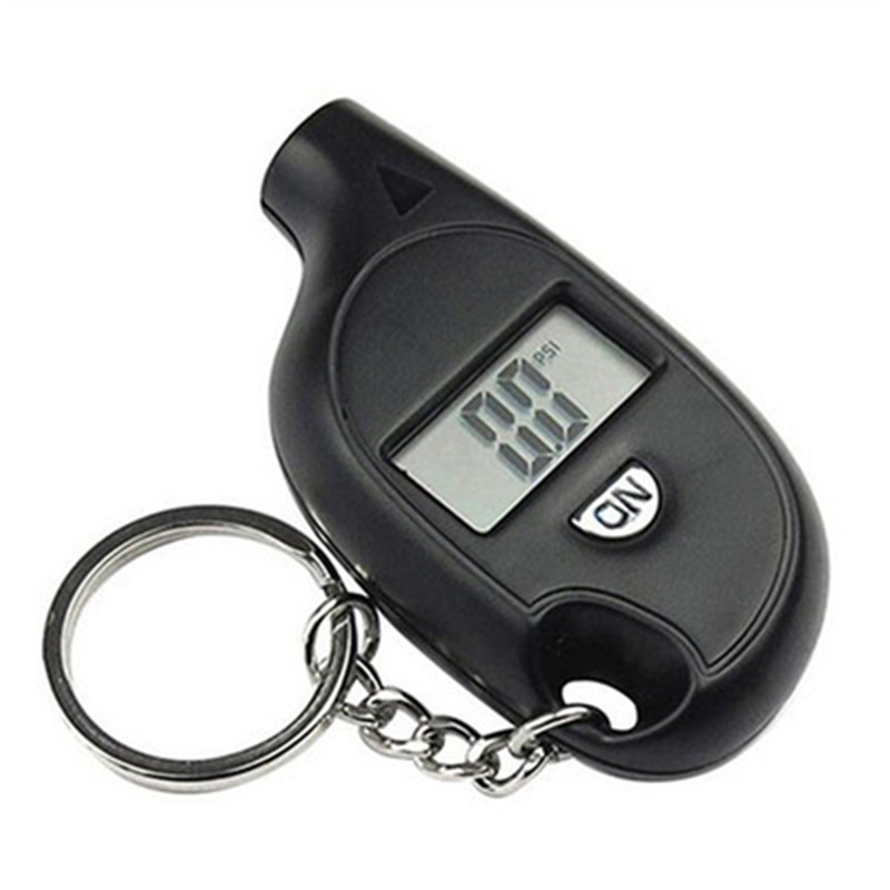 Keychain Style Tire Gauge Digital LCD Display Car Air Pressure Test Meter Auto Motorcycle Tire Manometer Tire Pressure Gauge