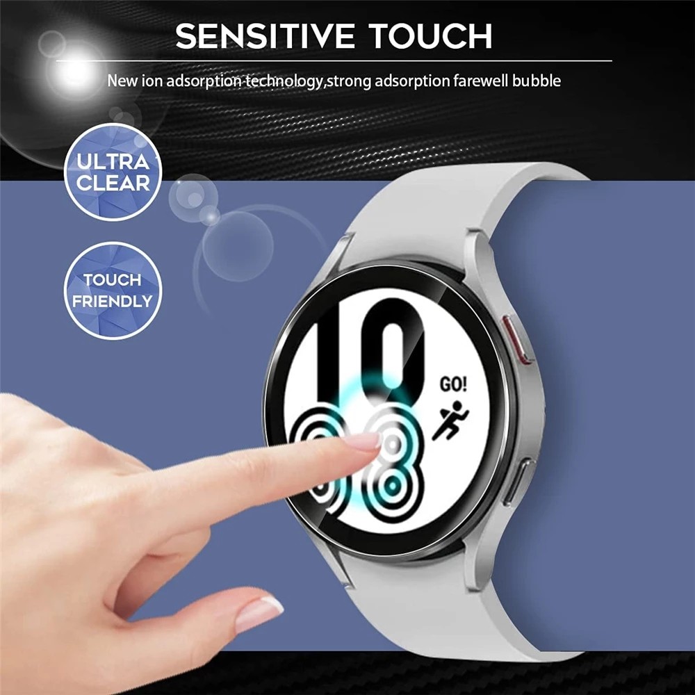 1-4pcs 9H Tempered Glass Screen Protectors For Samsung Galaxy Watch 4 40/44mm Classic 42/46mm Watch 4 Glass Protector Anti-scrach