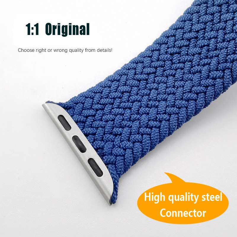 Strap for Apple Watch Band 45mm 41mm 44mm 40mm 42mm 38mm 1:1 Formal Nylon Bracelet iWatch Series 3 4 5 SE 6 7