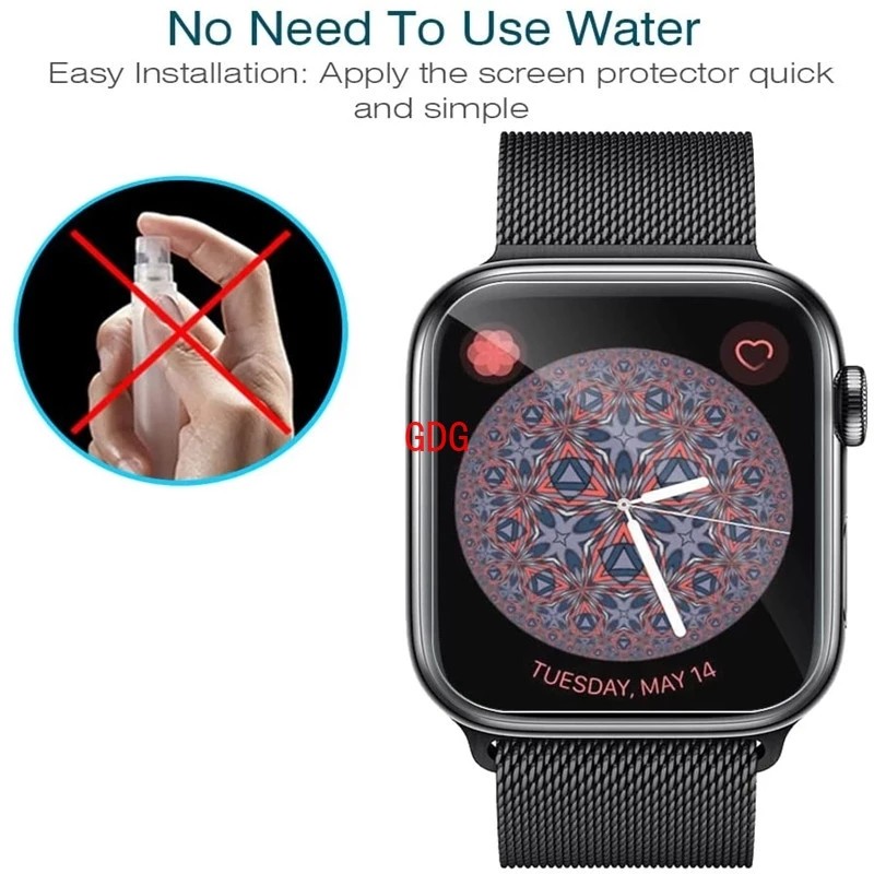 For Apple Watch 7 45mm 41mm Screen Protector For IWatch Series 6 5 4 3 2 1 38mm 42mm 40mm 44mm 1-5pcs Hydrogel Film Not Glass