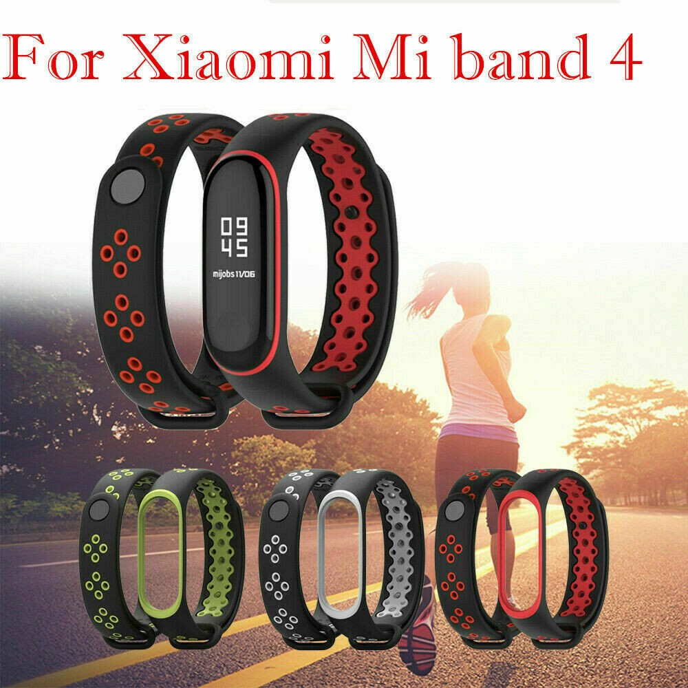 Breathable Strap For Xiaomi Mi Band 4 Silicone Wrist Strap Wristband Bracelet For Xiaomi MiBand 3 4 Miband Replacement Strap