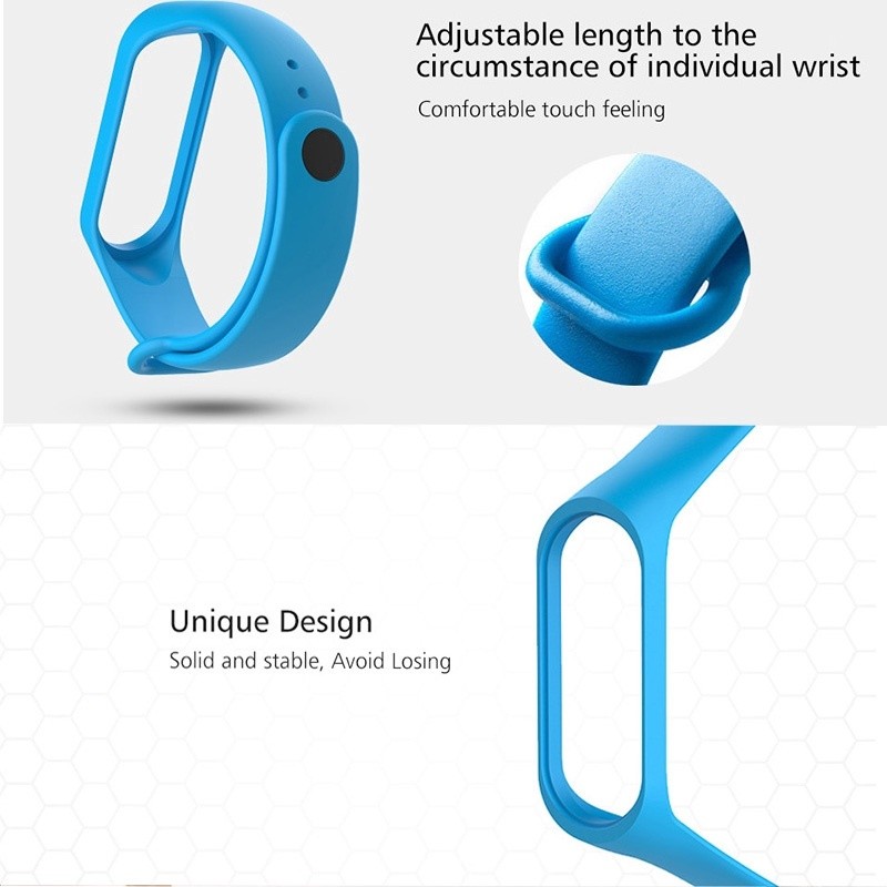 Sport Silicone Women Men Fashion MI Band 4 Strap For Xiaomi Miband 4 Watch Band Free Flim Screen Protector