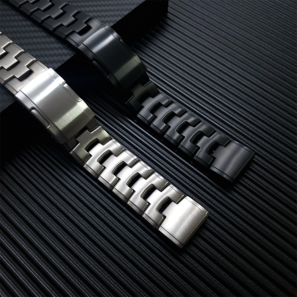 QuickFit 26mm 22mm Metal Titanium Steel Watch Band for Garmin Fenix ​​7X 7 Solar 6x Pro/EPIX/Descent Mk2i Strap Bracelet Watchband