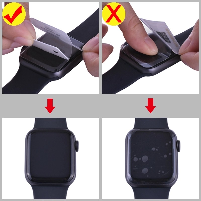 Screen Protector Clear Full Coverage Protective Film for iWatch 6 5 4 40mm 44mm No Tempered Glass for Apple Watch 3 2 38mm 42mm