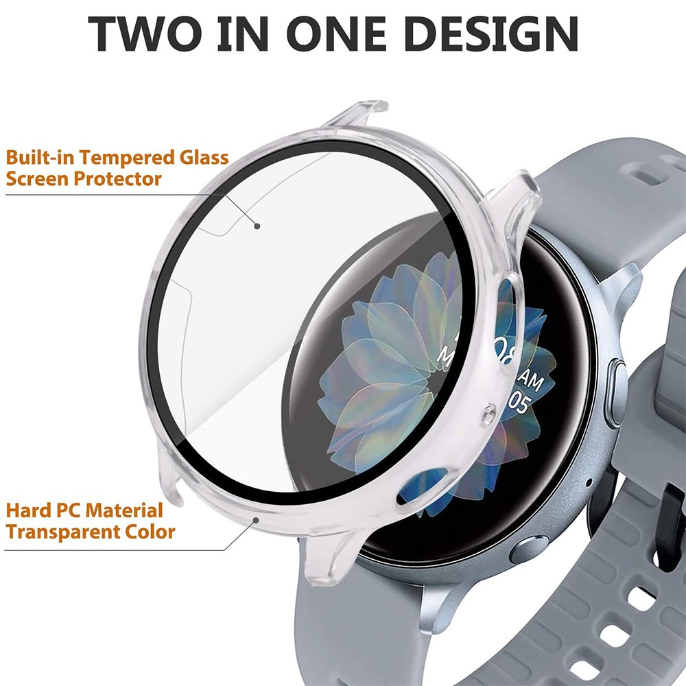 Full Tempered Glass Screen Protector Case For Samsung Galaxy Watch Active 2 40mm 44mm 40 44mm Protect Protective Film