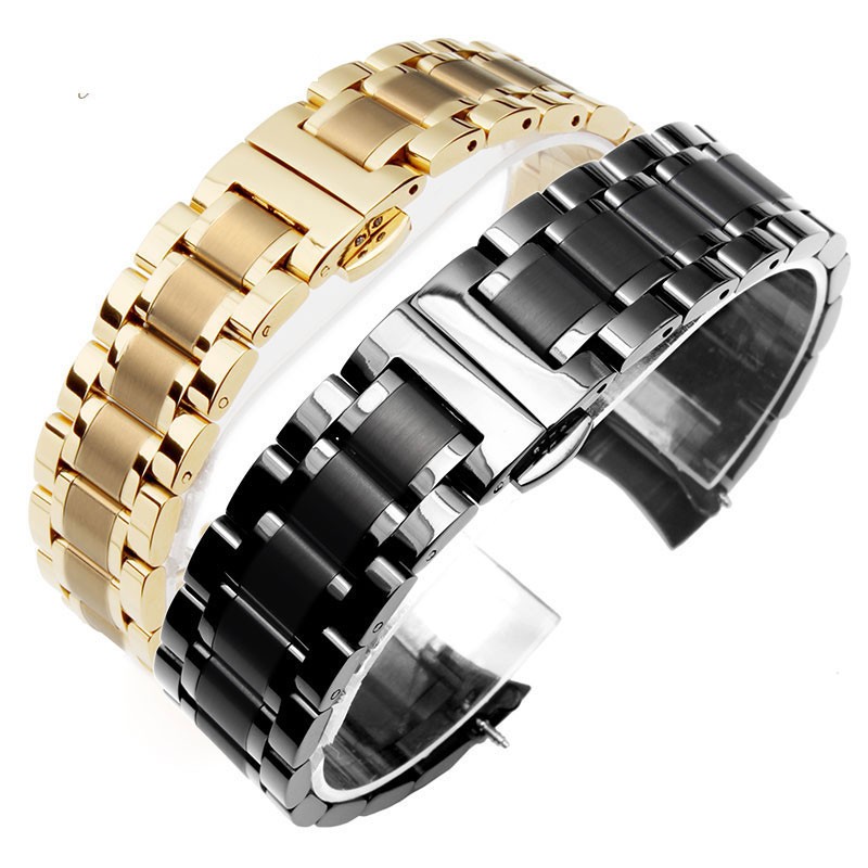 Curved End Stainless Steel Watchband For Tissot 1853 Couturier T035 14/16/17/18/22/24mm Watch Band Women Men Strap Bracelet