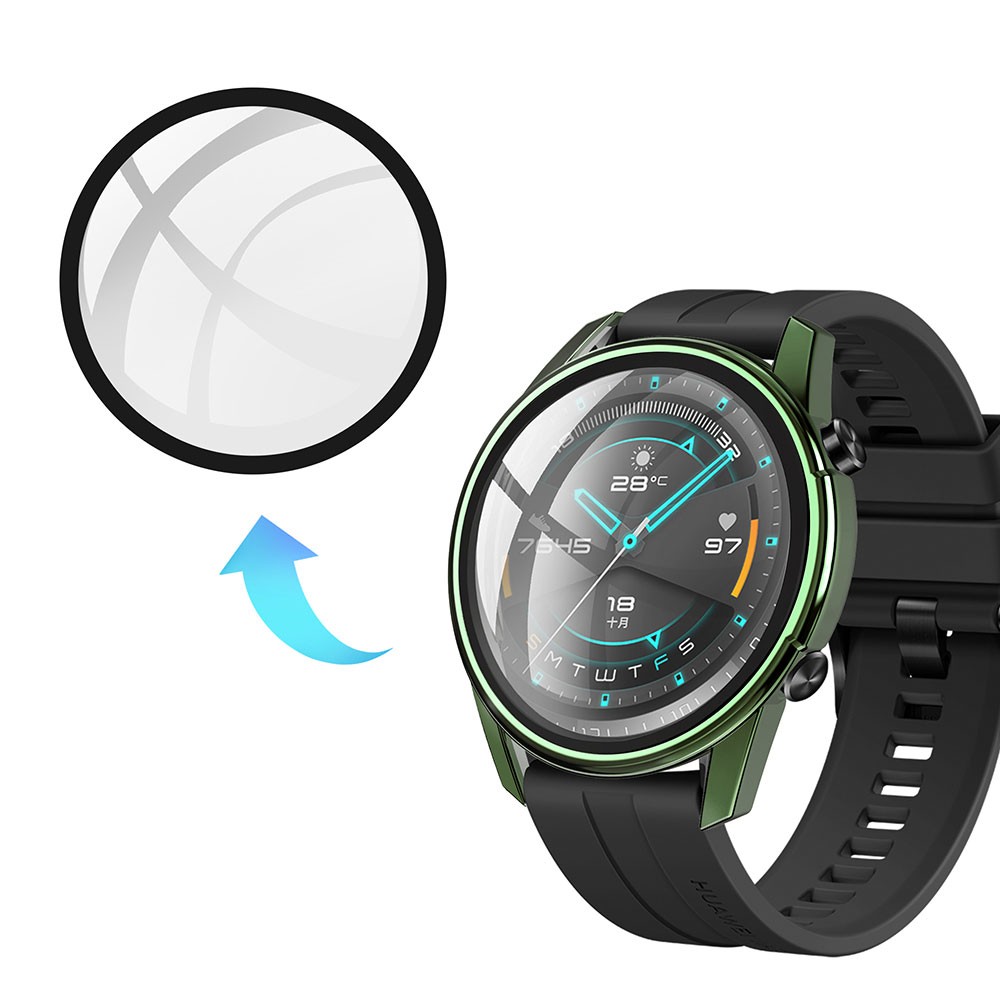 Luxury Plating Tempered Glass Screen Protector For Huawei Smart Watch GT 2 E 2E GT2 GT2E 46mm 46mm Protective Film Protection