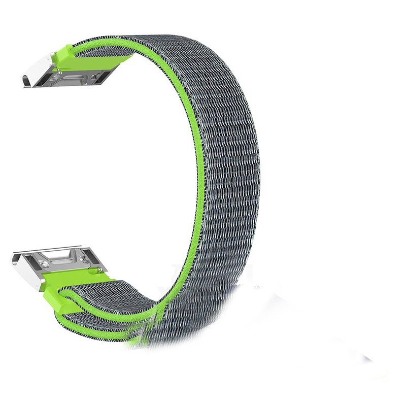 22 26mm Quick Release Nylon Loop Strap for Garmin Fenix ​​6X 6 Pro Fenix ​​5X 5 3/3HR 935 945 Smart Watchband Correa Metal Connector