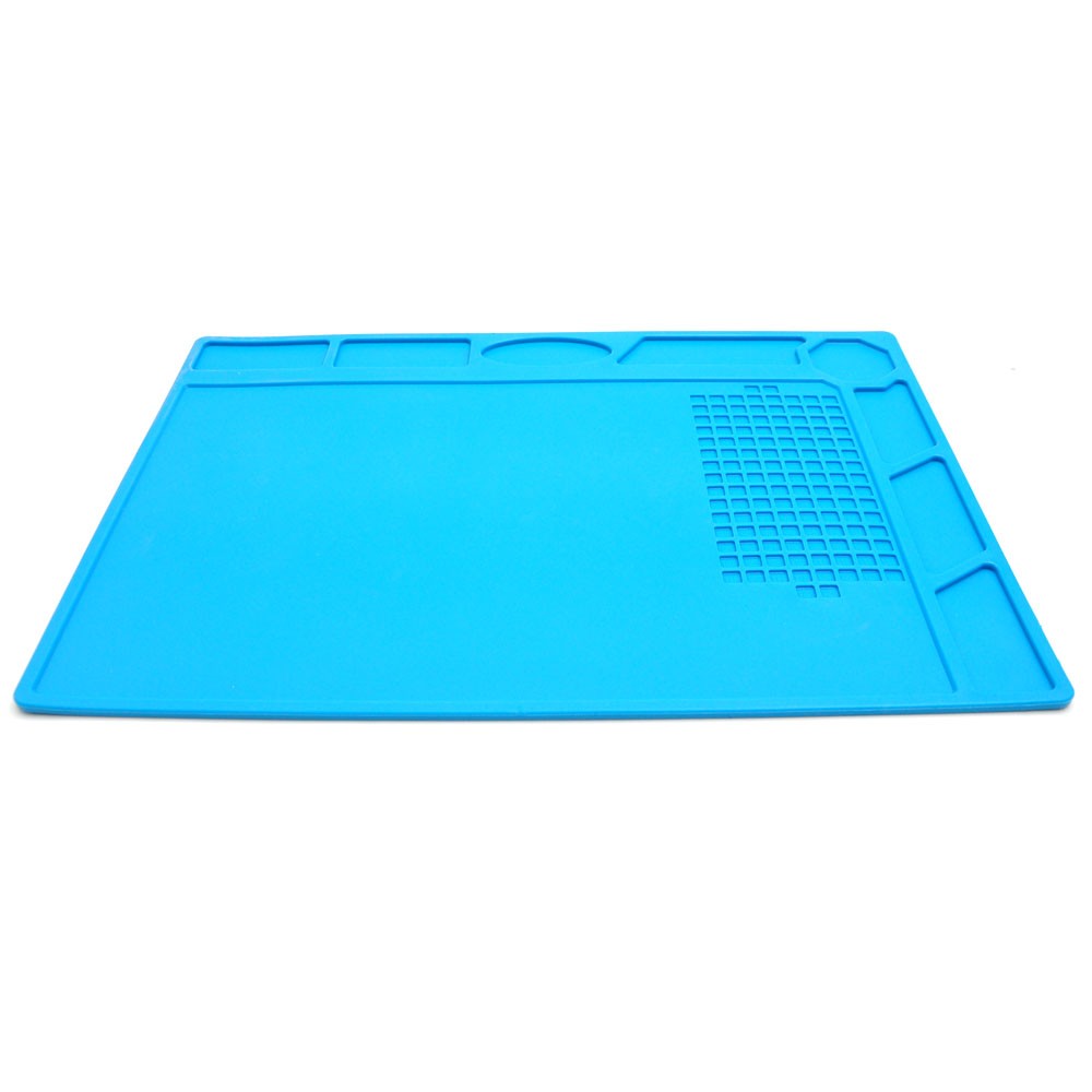 High quality blue silicone watch repair pad soft non-slip repair mat 32*24cm watchmaking pad tools