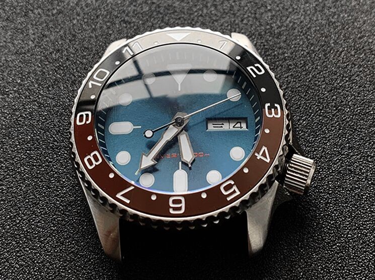 31.5mm SKX007 Replacement Double Domed Sapphire/Mineral Glass with Crystal Clock Steps