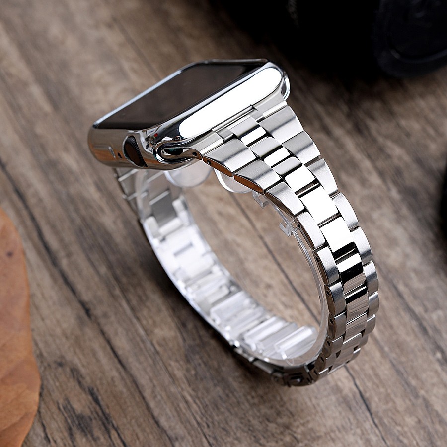Women Stainless Steel Slim Bracelet For Apple Watch Band 40mm 38mm 42mm 41 45mm For iWatch SE/6/5 7 Luxury Metal Lady Thin Strap