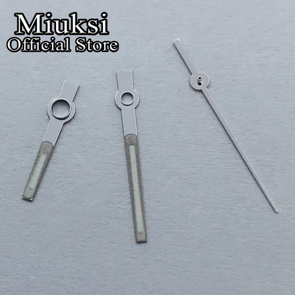 Miuksi Watch Silver Hands Green Luminous Hands Fit NH35 NH36 ETA 2824 2836 Miyota 8205 8215 821A Mingzhu 2813 3804 Movement