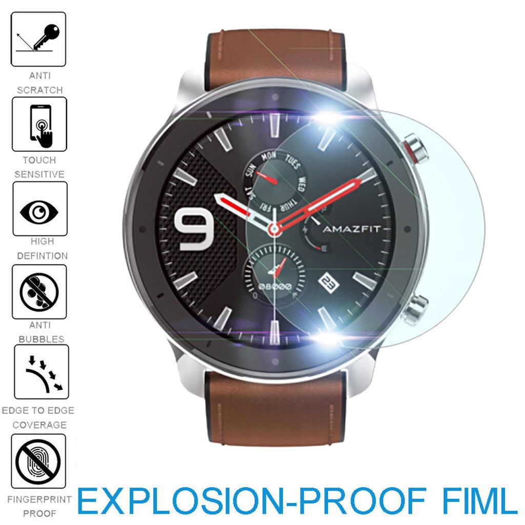 3/5 Pack Watch Screen Protectors Explosion-proof TPU Screen Protector Protective Film for AMAZFIT GTR Smart Watch 47mm Smartwatch 42mm