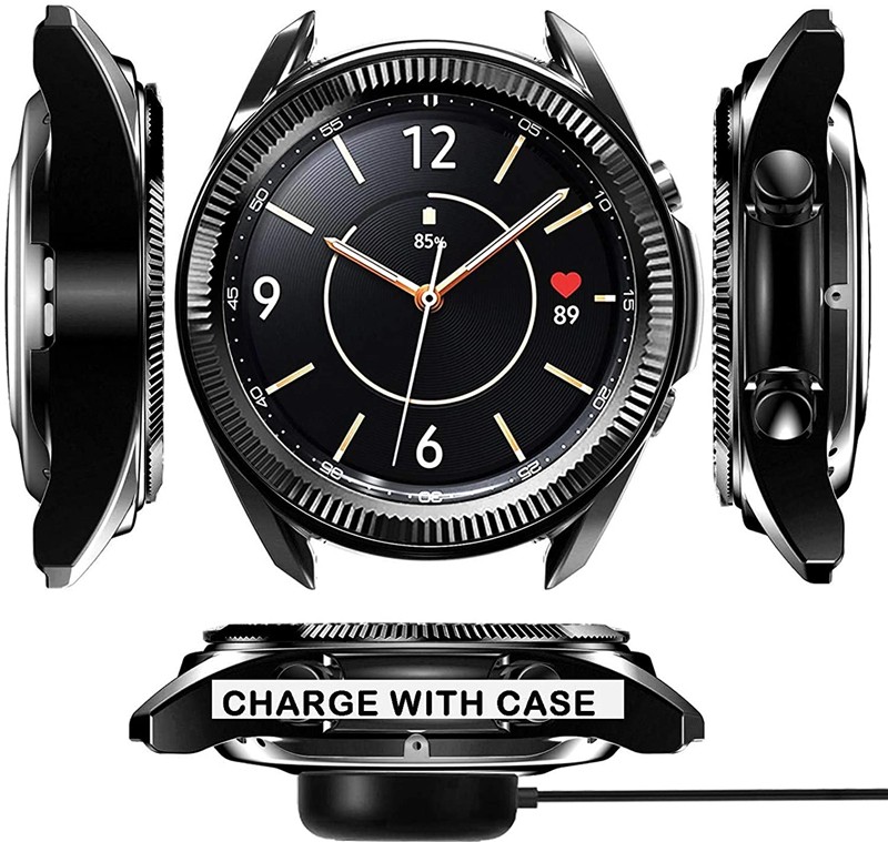 Metal Bezel For Samsung Galaxy Watch 4 Classic 46mm 42mm Adhesive Anti-scratch Protector For Galaxy Watch 3 45mm 41mm