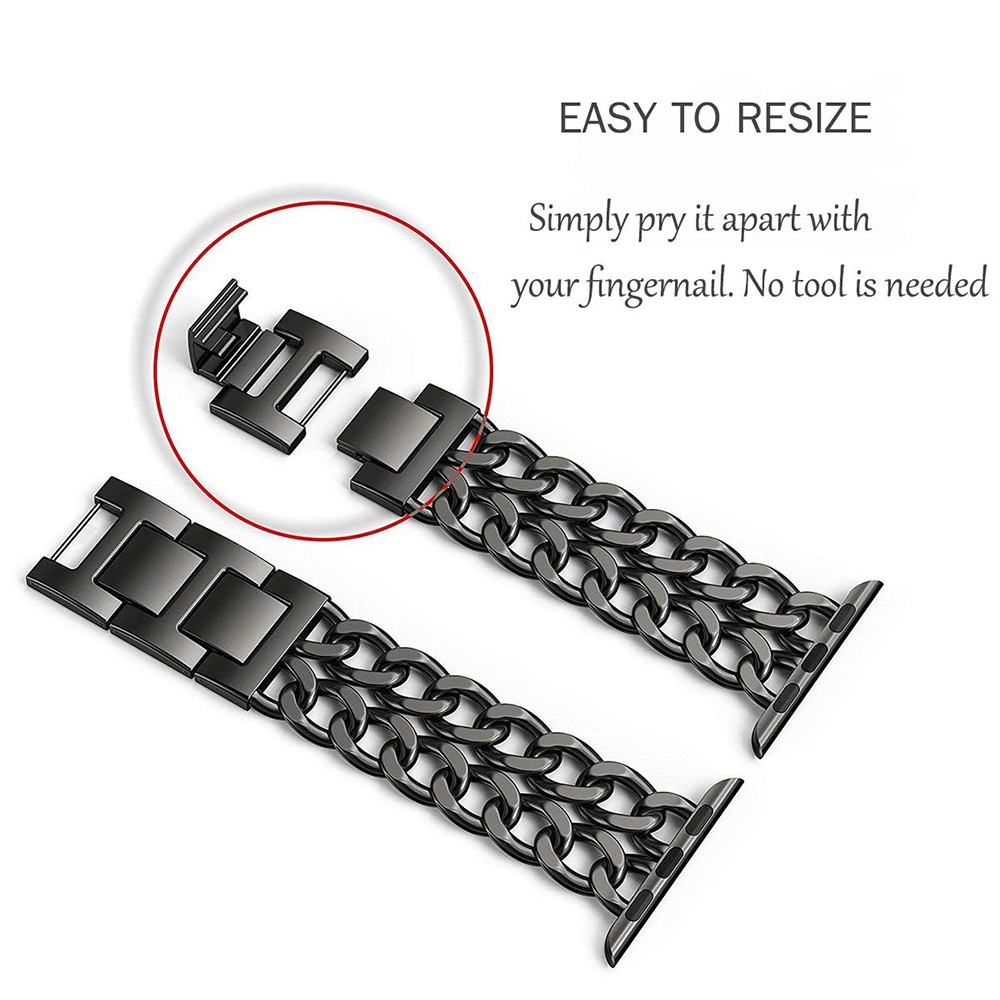 Stainless Steel Strap for Apple Watch 7 SE 6 5 4 Band 40mm 41 45 44mm Band Metal Connect Bracelet Strap for iwatch Series 3 38 42mm