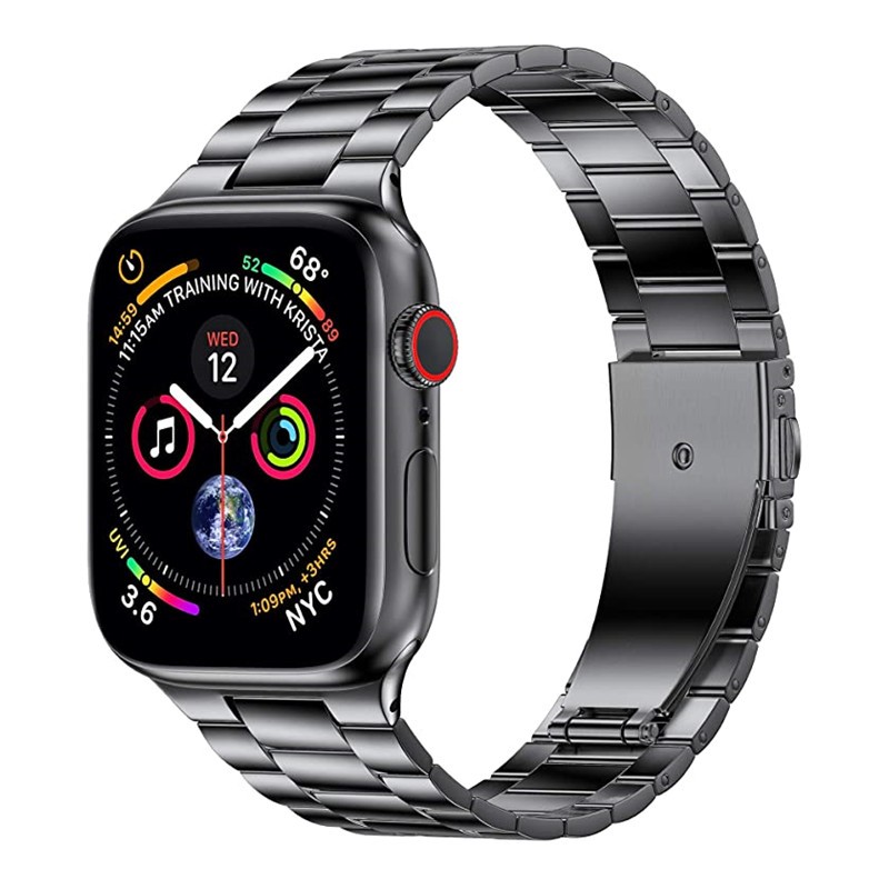 Ultrathin Stainless Steel Strap for Apple Watch 7 6 5 4 3 SE Band 38mm 40mm 44mm 45mm Metal Bracelet for iWatch Watch Series