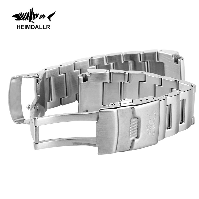 Heimdallr Watchband Solid 20mm Width Stainless Steel Watch Band Suitable for Sea Monster Diver Watch