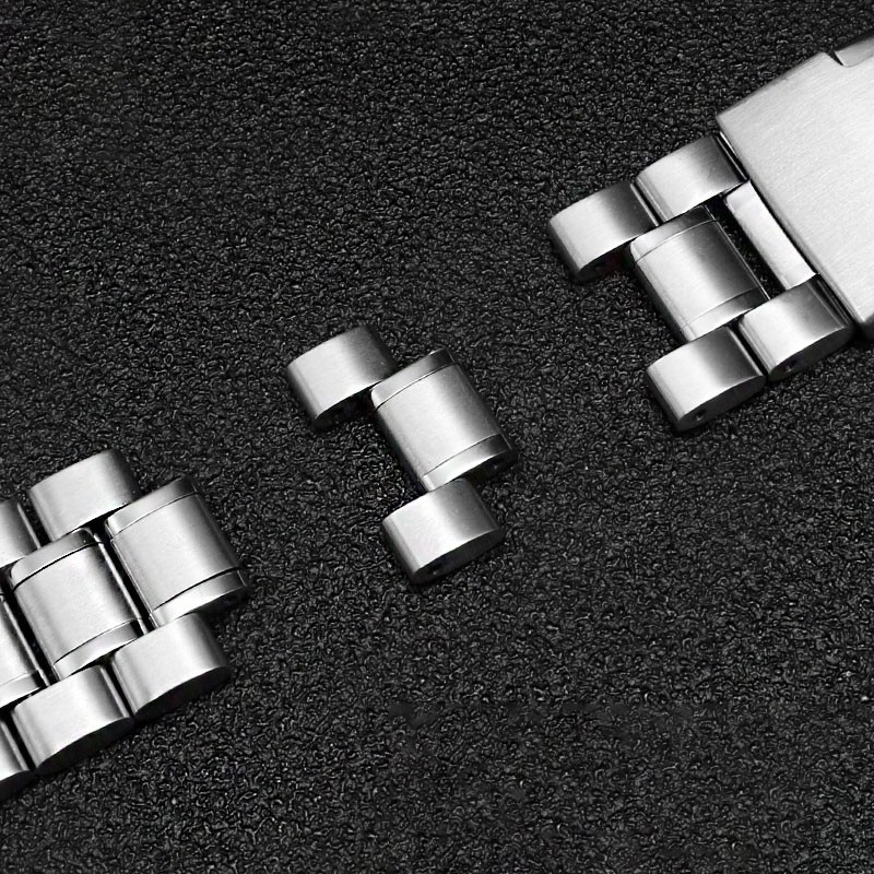 Men's Stainless Steel Watch Strap TIMEX T2N720 T2N721 TW2R55500 T2N721 Watch Strap 24*16mm Lug End Silver Black Bracelet Band