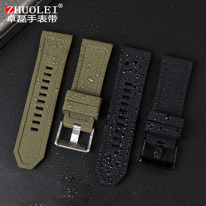 High quality silicone rubber watch band suitable for diesel dz4318/4323/4283/7315/4427 men waterproof soft big strap 24mm26mm