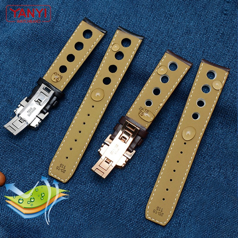 Genuine Leather Bracelet for Tissot Sports Racing Series PRS516 T91 1853 Top Layer Cowhide Watch Band 20mm for Chopin Watchband