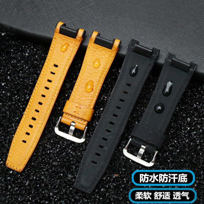 Watch Band Nylon Strap for Casio G-SHOCK MTG-B1000 D-B1000B-1A Wristband Genuine Leather Bracelet Man 26*14mm