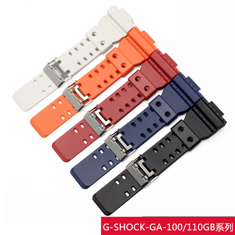 Watch Accessories Resin Strap Men Pin Buckle Strap Case for Casio G-SHOCK GA-110 GA-100 GD-1205146 5081 Waterproof Watch Band