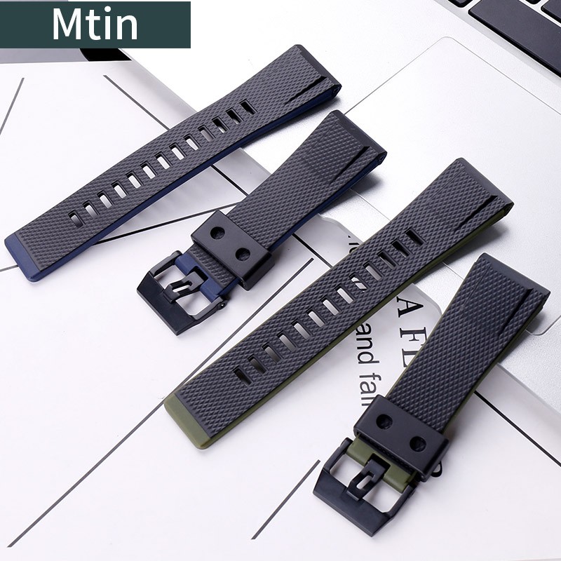 Resin Rubber Strap Men Pin Buckle Watch Accessories For Casio GA2000 Prg-650 PRW-6600 Wristband Sport 24mm Watches