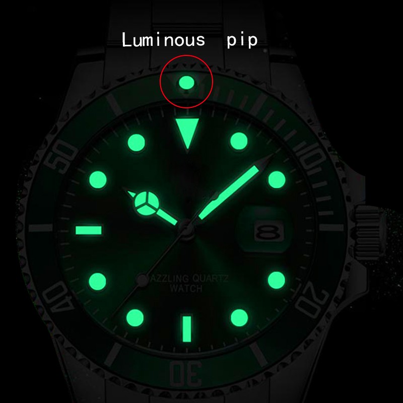 Luminous point at 12 bezel inserts for Seiko lume pip watch parts
