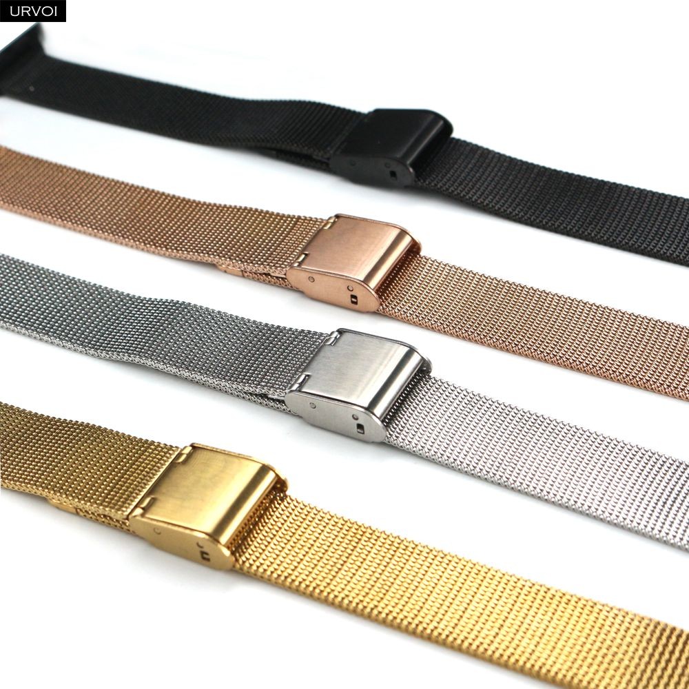 URVOI Band For Apple Watch Series 7 6 SE 5 4321 Slim Milanese Buckle Mesh Wrist Strap For iWatch Classic Stylish Design 41 45mm