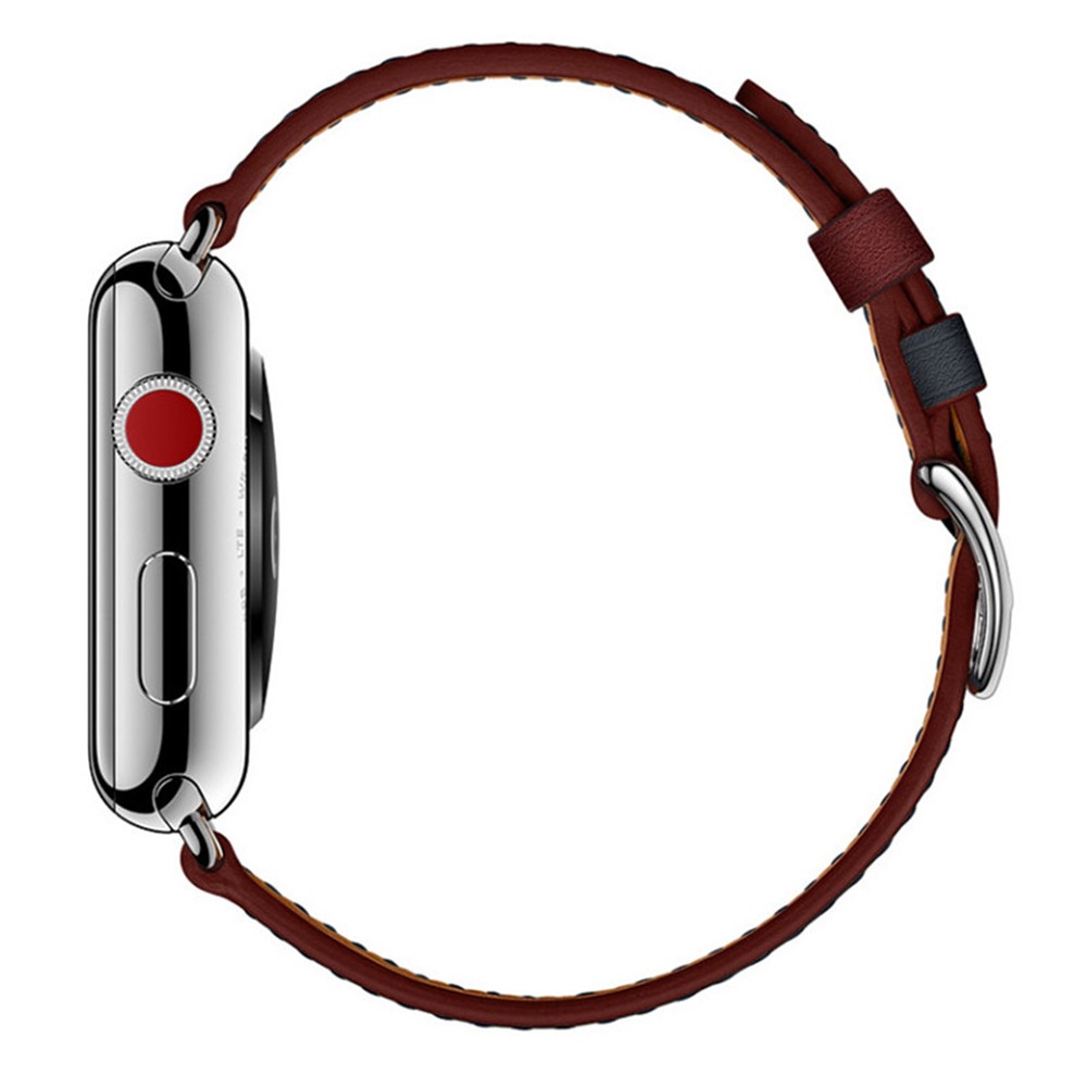 باند لآبل ووتش سلسلة 3 38 مللي متر 42 مللي متر لينة ثلاثة ثقوب جلدية للماء حزام ل iwatch سلسلة 4 5 6 SE 7 44 مللي متر 40 مللي متر 41 45 مللي متر