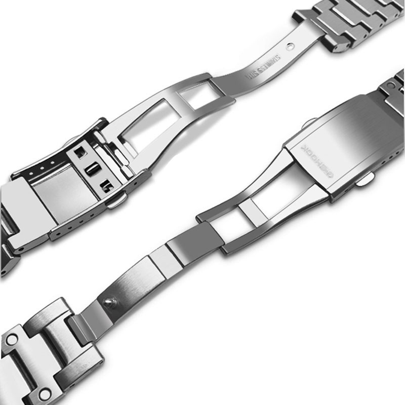 Solid Stainless Steel Watch Band Case For Casio G-shock DW5600 G5600E GW/DW5000 DW5035 Metallic Bracelet Accessories WithTool