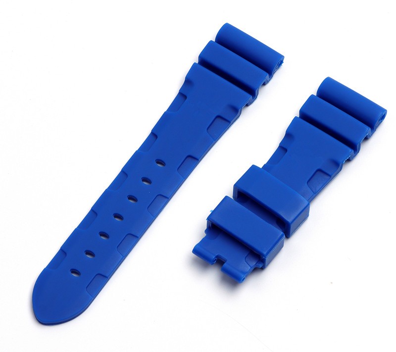 22mm 24mm 26mm Silicone Black Green Blue Red Gray Rubber Watch Band Replacement for Panerai Strap Watch Band Watchband Pin Buckle