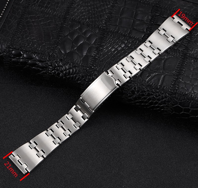 Stainless Steel Watch Band 19mm 20mm Strap Wristband Watch Strap Depolyment Watch Buckle Replacement Wrist Strap For Seiko