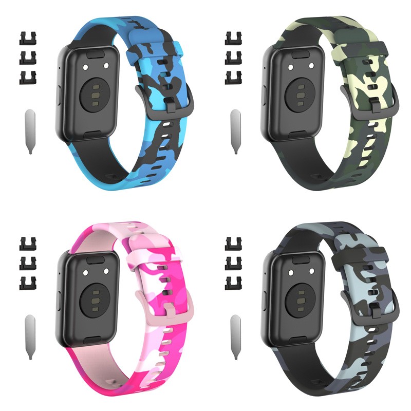 Print Silicone Strap For Huawei Watch Fit Smart Watches Soft Sports Waterproof Wristband Watchband Bracelet Accessories