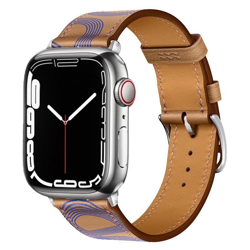 Leather Strap for Apple Watch Band 7 45mm 41mm Smart Watch Bracelet Wristband for iWatch 6 5 4 3 SE 44mm 42mm 40mm 38mm Korea