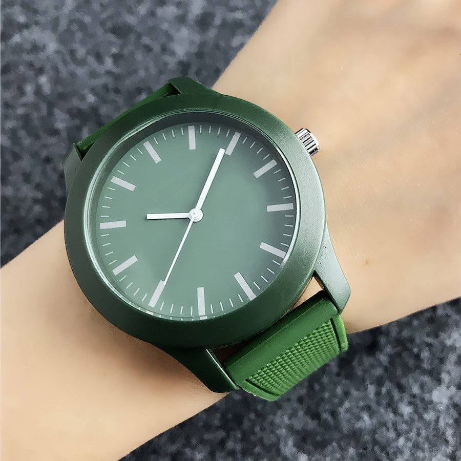 Brand Wrist Watches Fashion Men Women Ladies Girl Couples Crocodile Pattern Quartz Casual Silicone Band Watch LA06