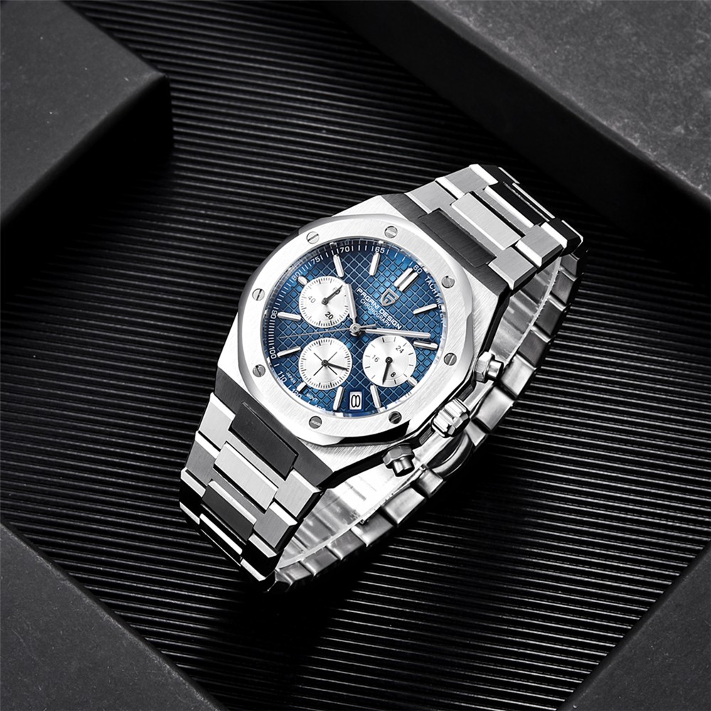 2021 New PAGANI Design Men's Quartz Watches Top Brand Stainless Steel Sapphire Automatic Chronograph 20Bar Relogio Masculino