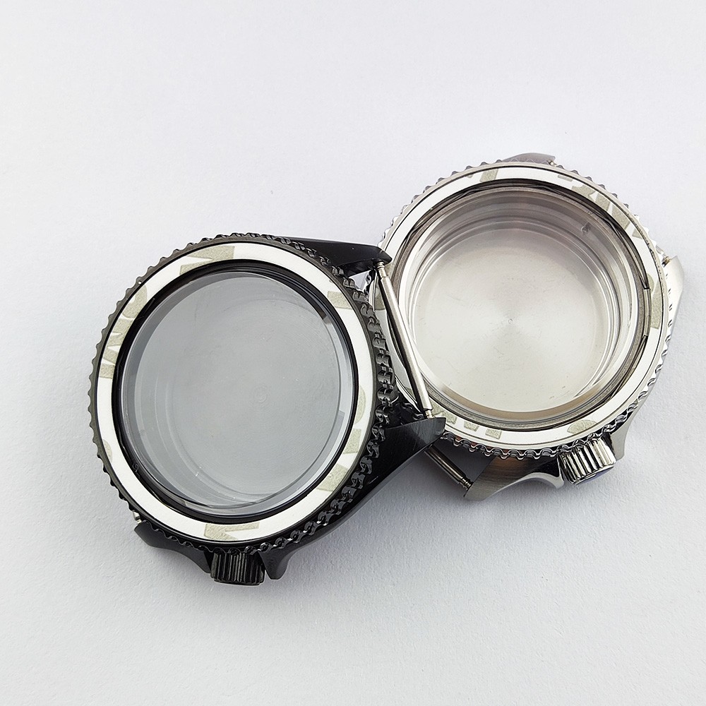 41.5mm NH35 NH36 case, watch accessories, stainless steel plated sapphire glass suitable for NH35 NH36 movement