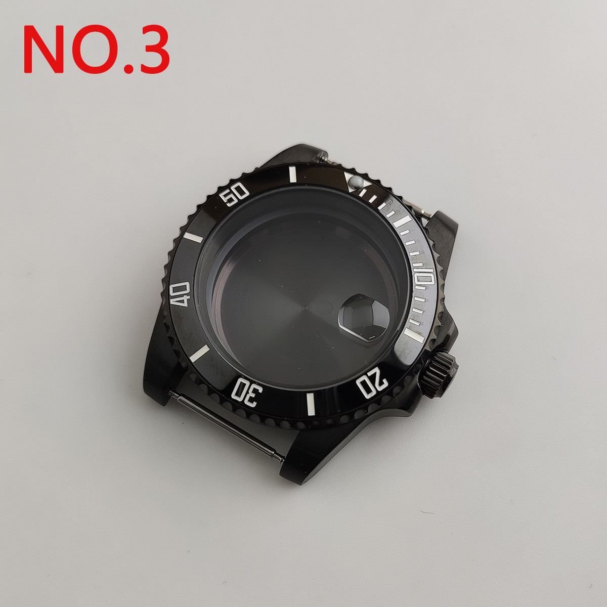 NH35 case 40mm sterile watch case add ceramic bezel fit NH35 movement NH36