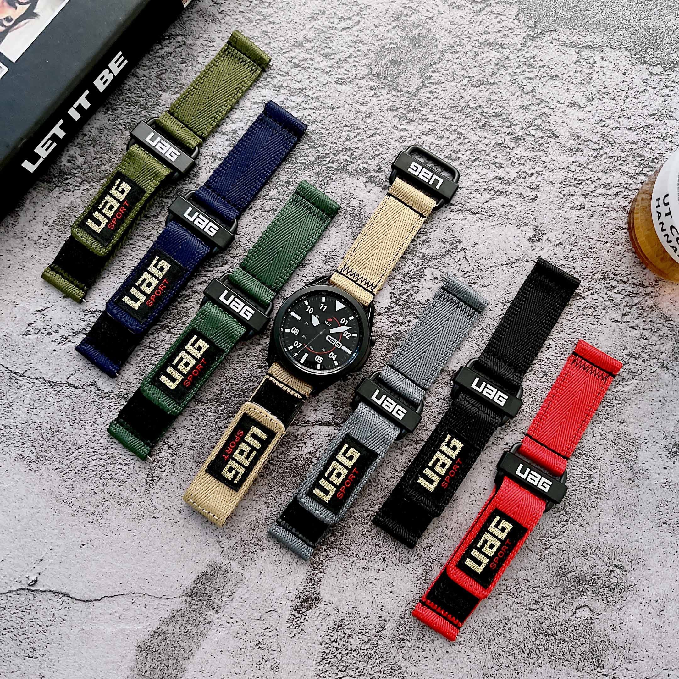 20mm 22mm Nylon Watch Band For Samsung Galaxy Watch 4 46mm 42mm For Active 40 44mm grea S3 Strap Sport Loop For Huawei GT2 46mm