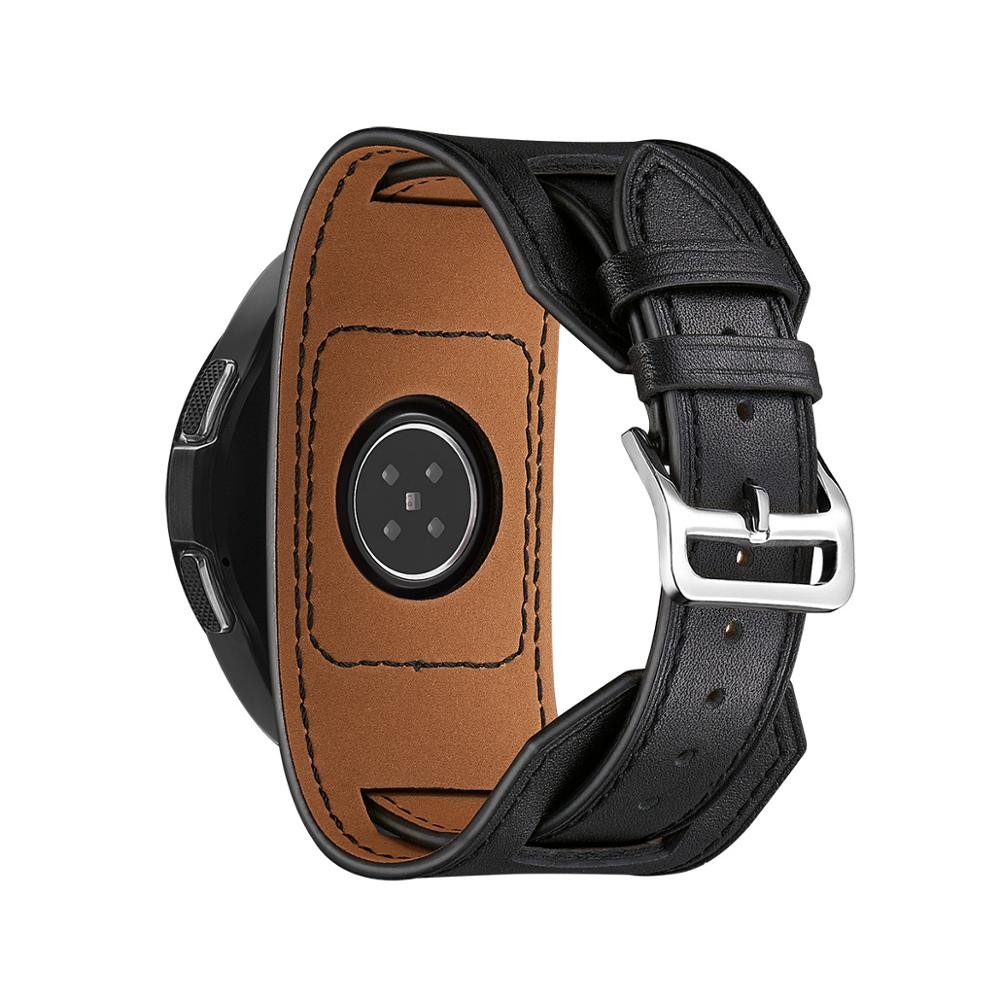 22mm 20mm watch strap for samsung galaxy watch 4 classic 46mm 42mm smart watch genuine leather strap amazfit cuff bracelet