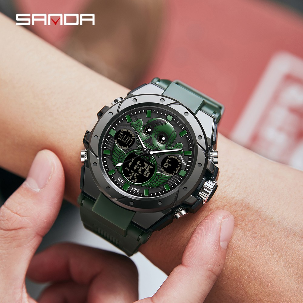 G Style Military Watches Shockproof Men Fashion Skull Watch Electronic Quartz Man Sports Wrist Watch Swimming relogio masculino 2022