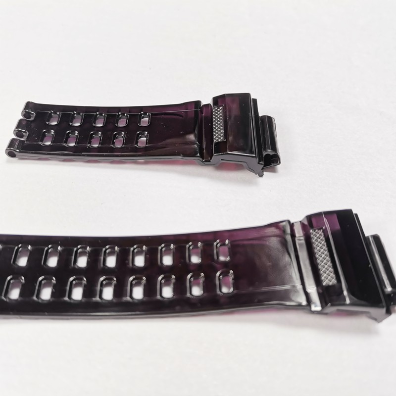 Black Purple GW9400 Silicone Rubber Watch Band and Bezel Transparent Watchband Cover with Tools Wholesale Dropshipping