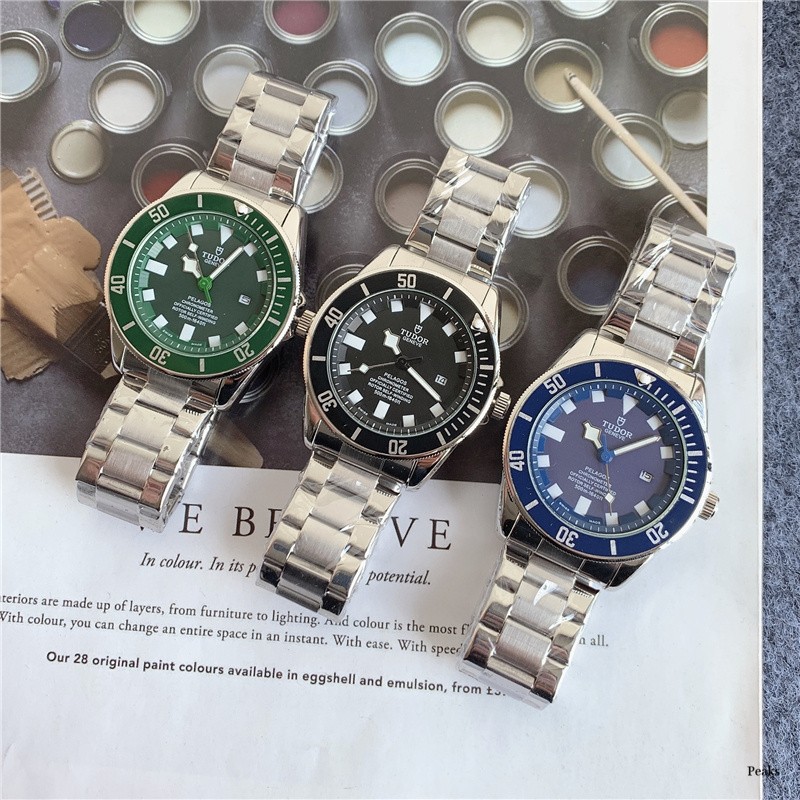 Brand New Tudor Brand Watch Men Military Waterproof Date Watch Fashion Stainless Steel Quartz Watch Best Gift for Men