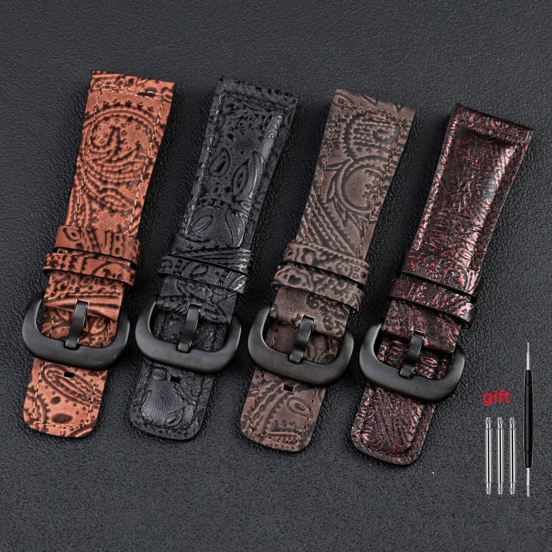 For Seven Friday Q2/03/M2/M021/T2 Genuine Leather Watchband Vintage styleDiesel Watch Men Cowhide Leather Strap Bracelet Accessories