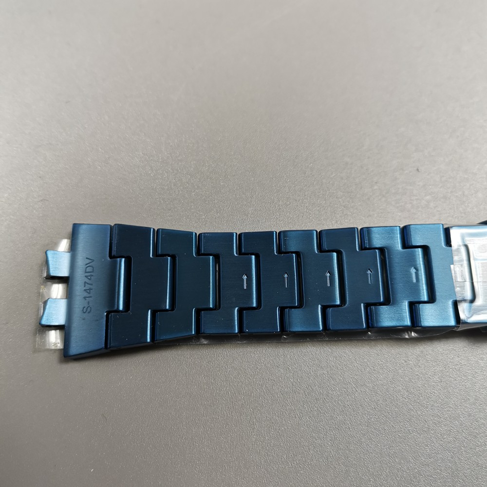 Genuine GMW-B5000 Blue Camouflage Titanium Watch Band With Tools and Screws