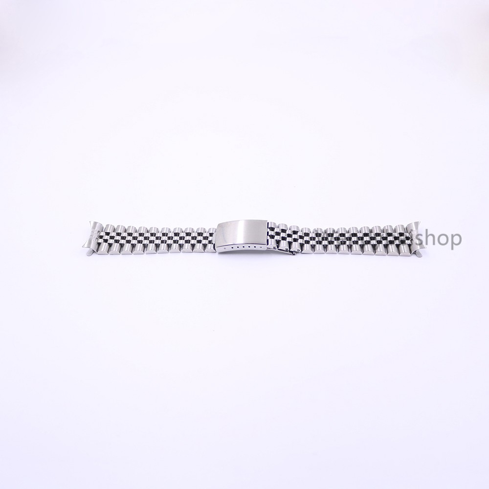 19 20 22mm Hollow Curved End Solid Screw Links Steel Replacement Watch Band Vintage Jubilee Bracelet for Rolex