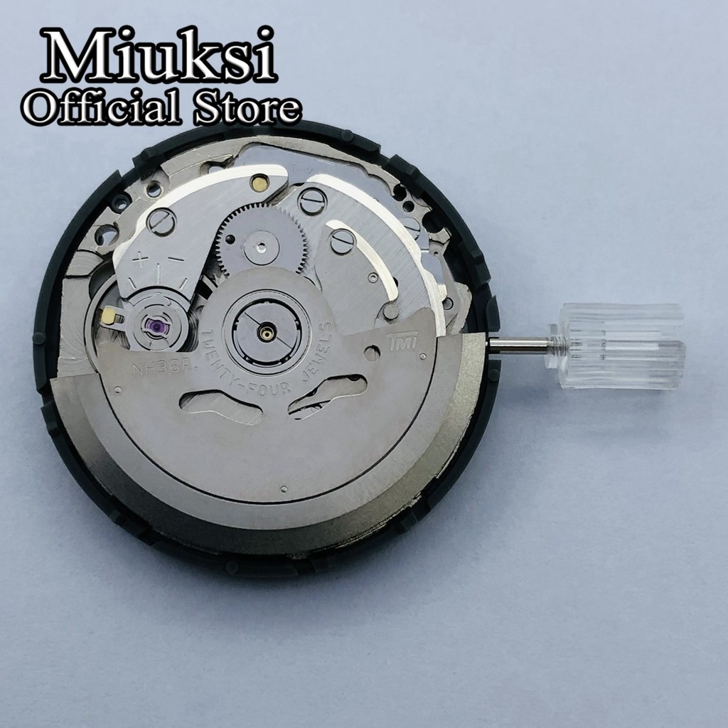 Brand New Original NH36 English Date Week Automatic 3Oclock Crown Clock 3.8 Hour Crown Mechanical Movement Replacement Parts