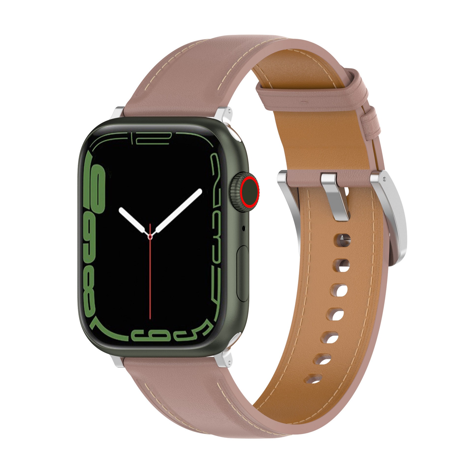 Business Real Leather Loop Bracelet Strap Band for Apple Watch SE 7654 42mm 38mm 44mm 40mm Strap on Smart iWatch 7 Watchband 45mm